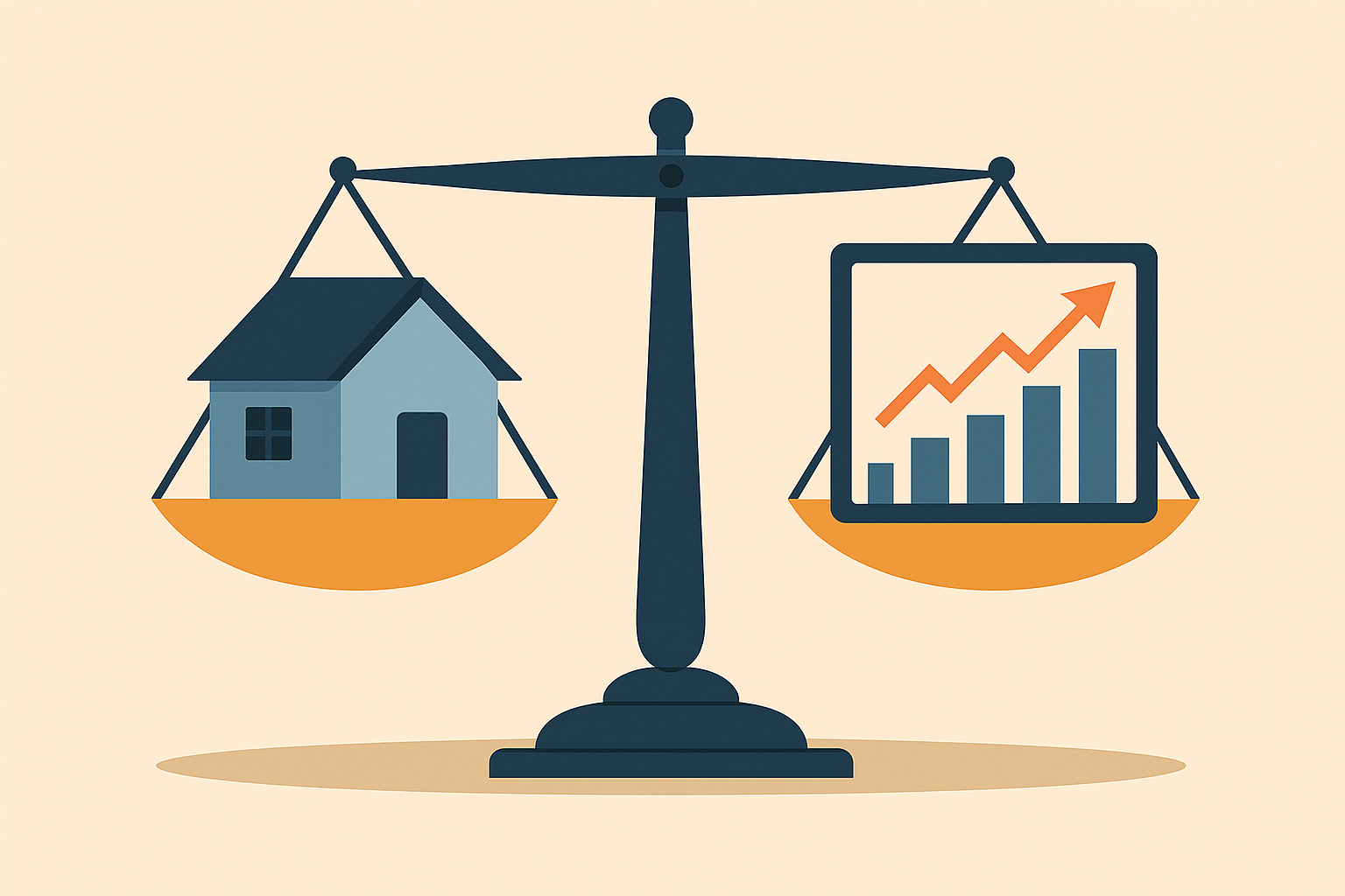 Abstract image representing financial decision making